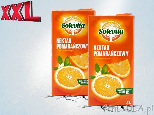 Solevita Nektar pomarańczowy, oferta ważna do czwartku 30.06. , cena 6,00 PLN ...