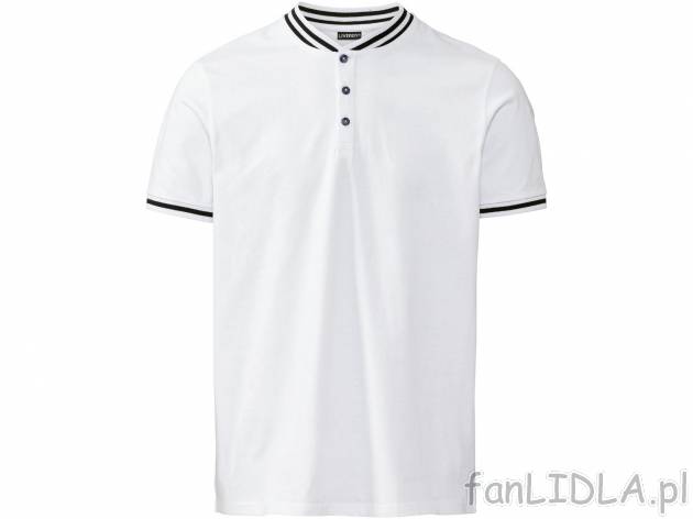 Koszulka polo Livergy, cena 24,99 PLN 
- rozmiary: M-XL
- 100% bawełny
- Hohenstein ...