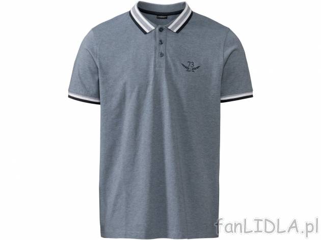 Koszulka polo Livergy, cena 24,99 PLN 
- rozmiary: M-XL
- 90% bawełny, 10% wiskozy
- ...