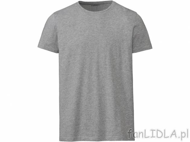 T-shirt Livergy, cena 12,99 PLN 
- 85% bawełny, 15% wiskozy
- rozmiary: M-XXL
- ...