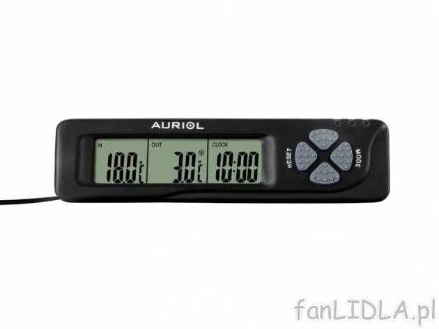 Termometr cyfrowy Auriol, cena 17,99 PLN za 1 opak. 
z akustycznym ostrzeżeniem ...