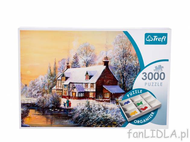 Puzzle , cena 29,99 PLN za 1 opak. Puzzle marki Trefl z zimowymi motywami. Aż 3000 ...