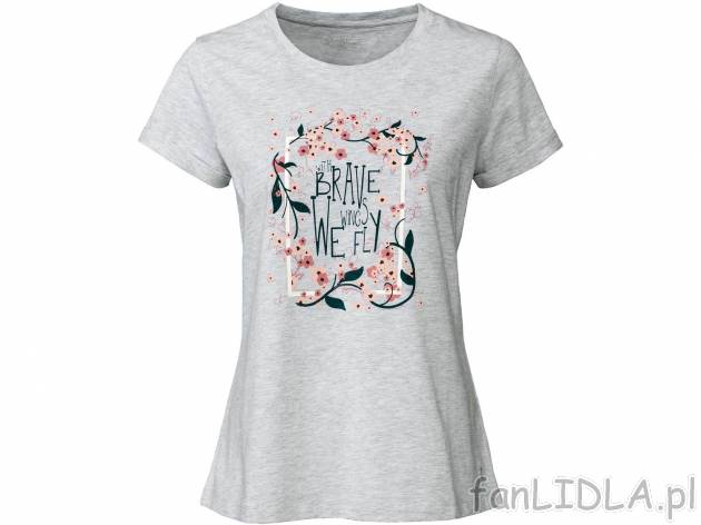 Koszulka damska Esmara Lingerie, cena 15,99 PLN 
- rozmiary: XS-L
- 98% bawełny, ...
