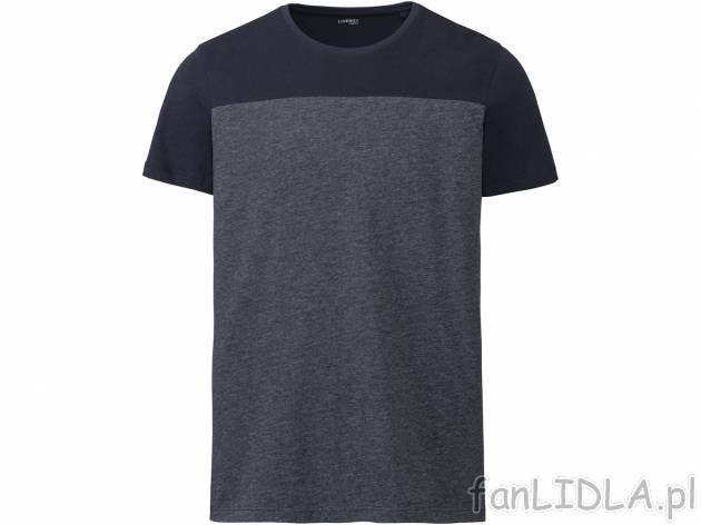 T-shirt Livergy, cena 19,99 PLN 
- 100% bawełny
- rozmiary: S-XXL
- Hohenstein ...