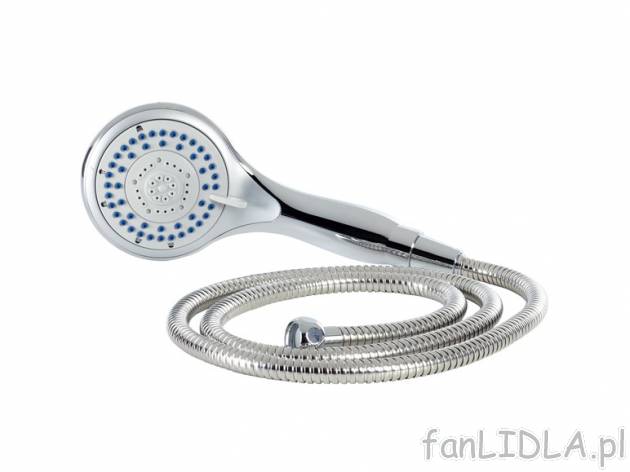 Wielofunkcyjna słuchawka prysznicowa z wężem Miomare, cena 29,99 PLN za 1 szt. ...