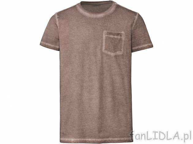 T-shirt męski z biobawełny Livergy, cena 21,99 PLN 
- rozmiary: M-XL
- 100% ...