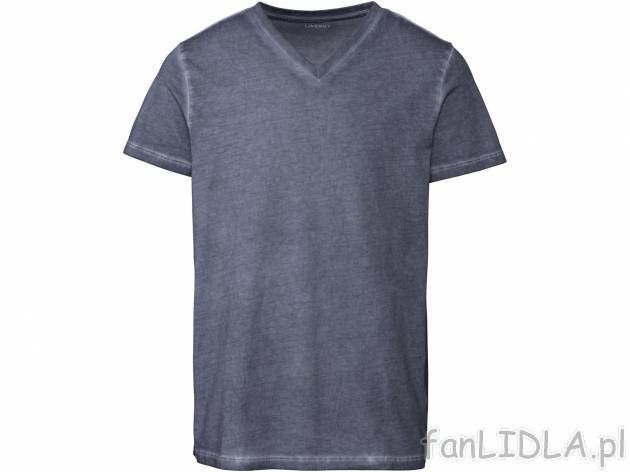 T-shirt męski z biobawełny Livergy, cena 21,99 PLN 
- rozmiary: M-XXL
- 100% ...