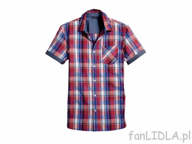 Koszula z krótkim rękawem Livergy, cena 33,00 PLN za 1 szt. 
- 4 wzory 
- rozmiary: ...