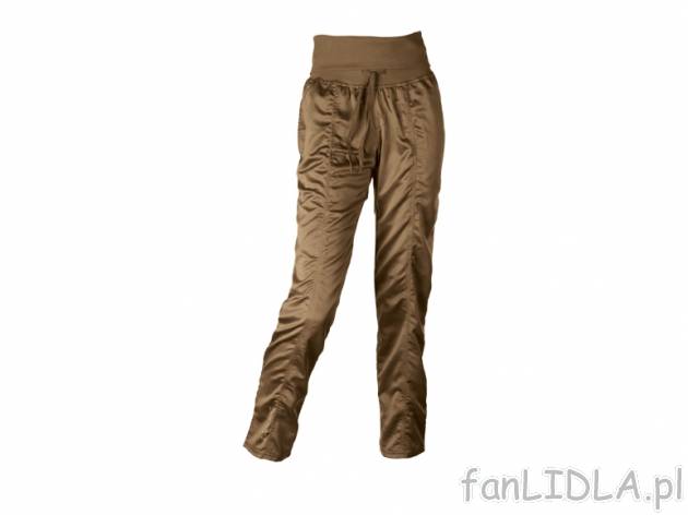 Spodnie do jogi , cena 39,99 PLN za 1 para 
- brązowe z połyskiem i złotym motywem ...
