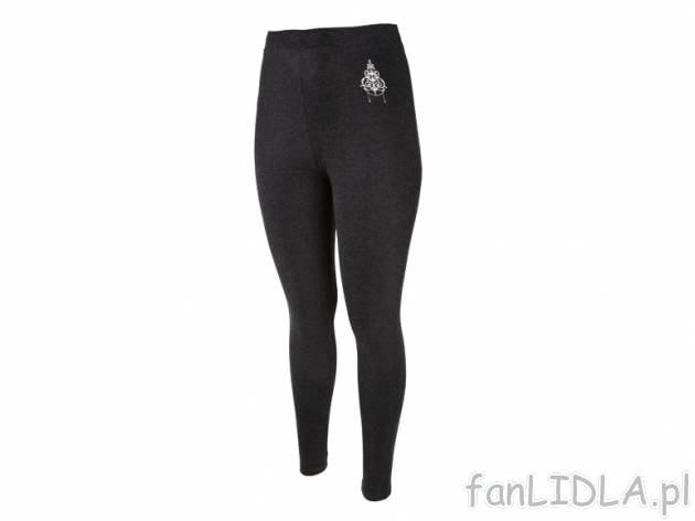 Legginsy , cena 21,99 PLN za 1 para 
- z miękkiego, pojedynczego jerseyu
- z ...