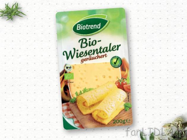 Biotrend Ser Wiesentaler w plastrach , cena 4,00 PLN za 200 g/1 opak., 100 g=2,50 ...