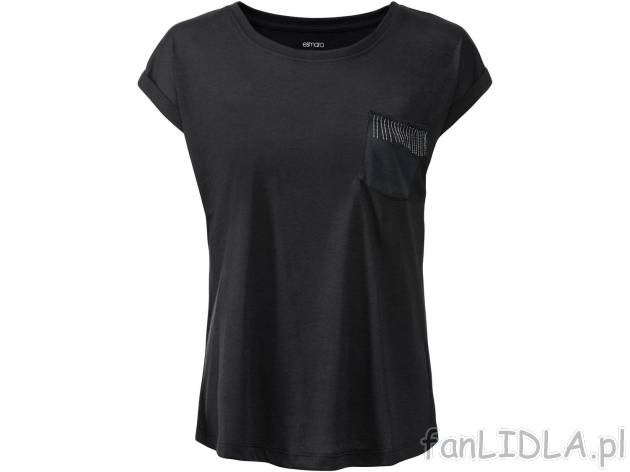 T-shirt Esmara, cena 17,99 PLN 
- rozmiary: S-L
- Hohenstein bezpieczne dla zdrowia, ...
