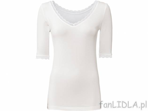 Koszulka z modalu Esmara Lingerie, cena 22,99 PLN 
Modal- niezwykle delikatny i ...