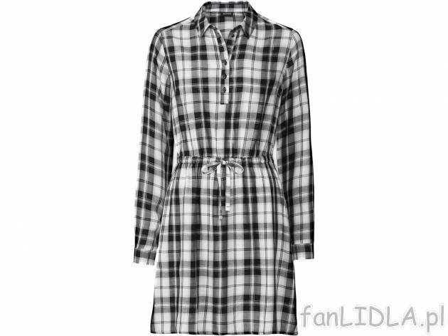 Sukienka z wiskozy Esmara, cena 39,99 PLN 
- 100% wiskozy (LENZING&trade; ECOVERO&trade;)
- ...