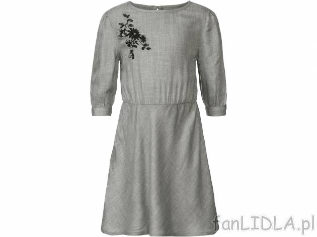 Sukienka z wiskozy Lupilu, cena 24,99 PLN 
- 99% wiskozy (LENZING&trade; ECOVERO&trade;), ...