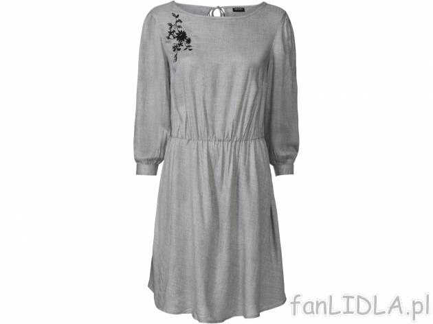 Sukienka z wiskozy Esmara, cena 39,99 PLN 
- 99% wiskozy (LENZING&trade; ECOVERO&trade;), ...
