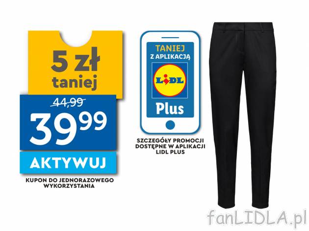 Spodnie cygaretki Esmara, cena 44,99 PLN 
- ponadczasowy kr&oacute;j, idealny ...