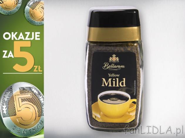 Bellarom Kawa rozpuszczalna Yellow Mild , cena 5,00 PLN za 100 g/1 opak.