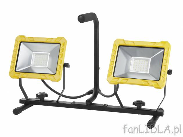 Lampa robocza LED 2 x 30 W Powerfix, cena 199,00 PLN 
- wysokość statywu z lampą: ...
