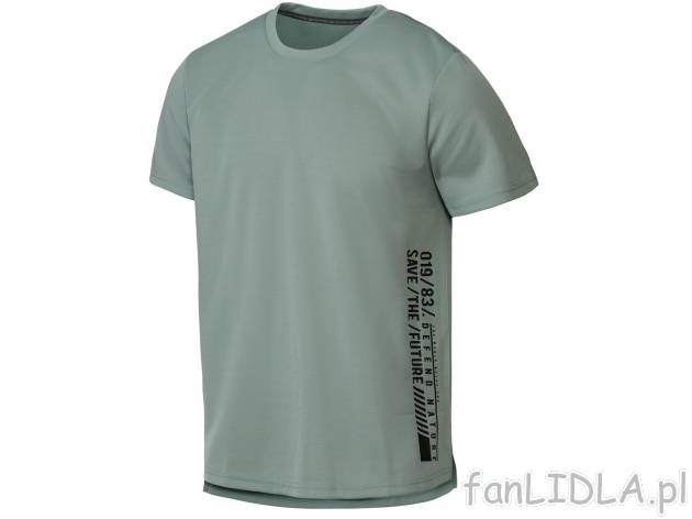 T-shirt męski, funkcyjny Crivit, cena 19,99 PLN 
- rozmiary: M-XL
- szybkoschnące ...