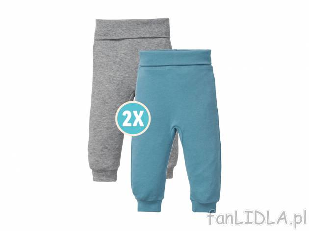 Spodnie niemowlęce, 2 pary* Lupilu, cena 7,99 PLN 
Ubrania dla dzieci stworzone ...