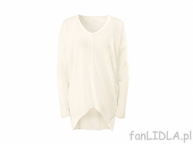 Przedłużany sweter Esmara, cena 34,99 PLN za 1 szt. 
- modny krój
- 3 wzory ...