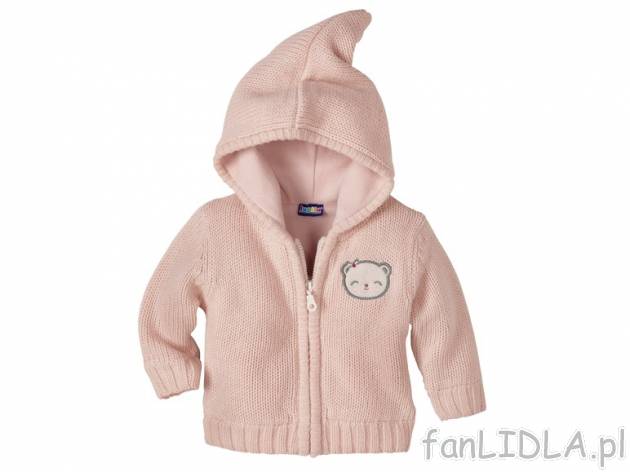 Sweterek niemowlęcy Lupilu, cena 37,99 PLN za 1 szt. 
- 2 w 1: wyjątkowo ciepły ...