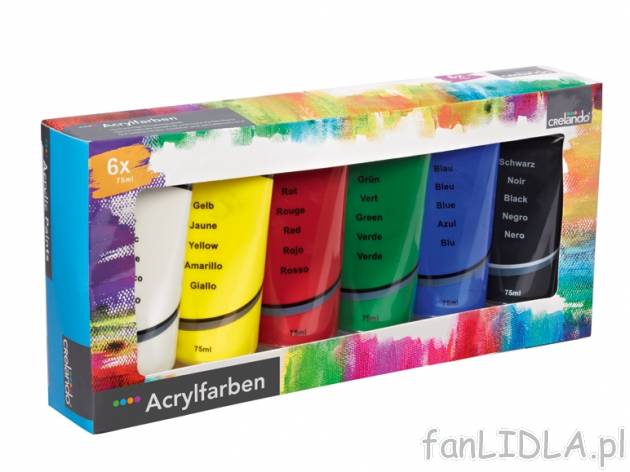 Farby akrylowe lub pasty akrylowe z połyskiem , cena 19,99 PLN za 1 opak. 
- farby ...
