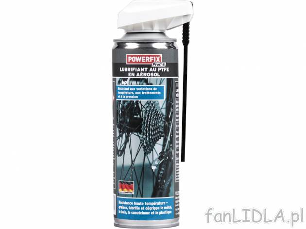 Spray PTFE Powerfix, cena 12,99 PLN  
-  1 opak. = 300 ml
- Made in Germany
