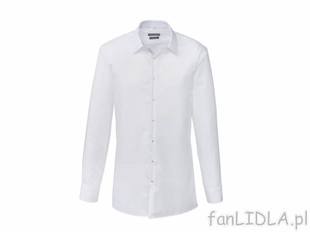 Koszula męska Slim fit - krój wyszczuplony , cena 55,00 PLN za 1 szt. 
- koszula ...