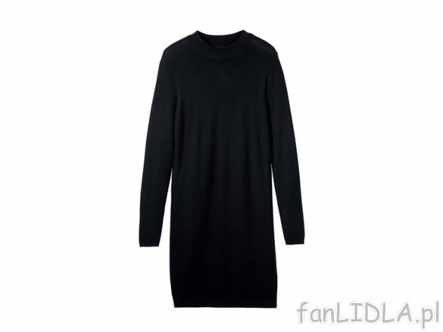 Sukienka dzianinowa Esmara, cena 39,99 PLN za 1 szt. 
- 84% wiskoza, 16% poliamid ...