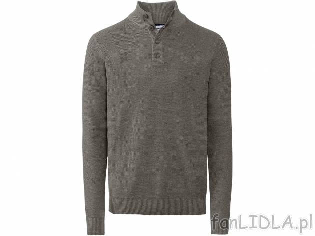 Sweter z bawełną Livergy, cena 34,99 PLN 
- wysoka zawartość bawełny
- zapięcie ...