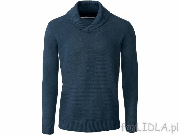 Sweter z bawełną Livergy, cena 34,99 PLN 
- wysoka zawartość bawełny
- kołnierz ...