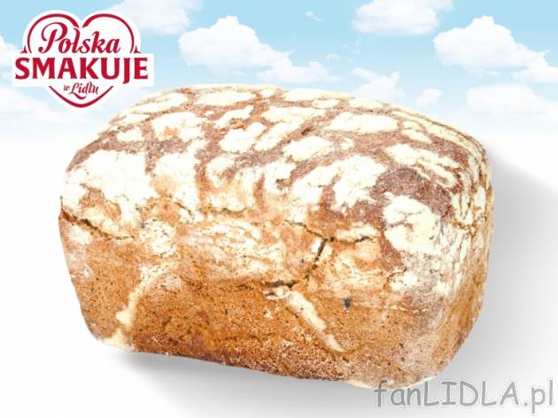Chleb żytni , cena 1,00 PLN za 500 g/1 szt., 1 kg=2,98 PLN.