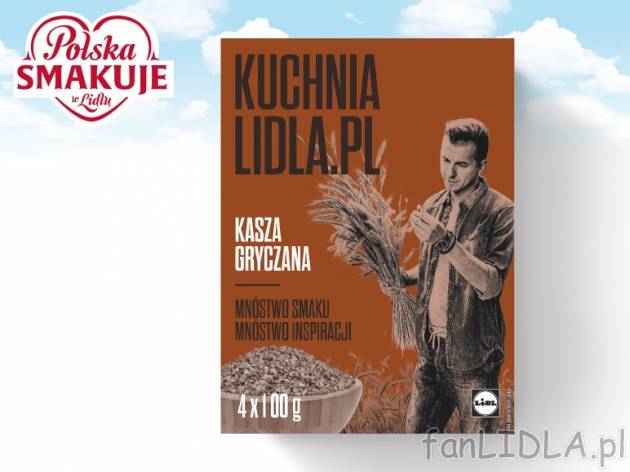 Kuchnialidla.pl Kasza gryczana , cena 2,00 PLN za 4 x 100g/1 opak., 1 kg=5,73 PLN.