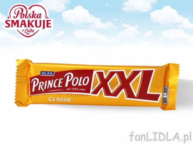 Prince Polo Classic XXL , cena 1,00 PLN za 50 g/ 1 opak., 100 g=2,38 PLN.