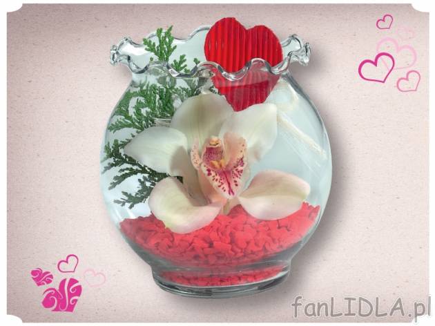 Orchidea w szklanej kuli , cena 9,99 PLN za 1 szt. 
-  różne rodzaje do wyboru