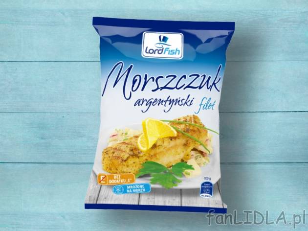 Lord Fish Morszczuk filet bez skóry , cena 9,00 PLN za 500 g/1 opak., 1 kg=19,38 ...