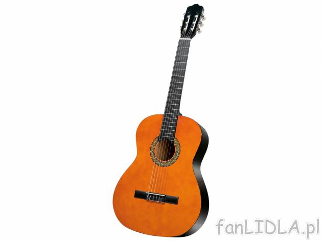 Gitara klasyczna 4/4 , cena 199,00 PLN za 1 opak. Do wyboru w kolorze drewna lub ...