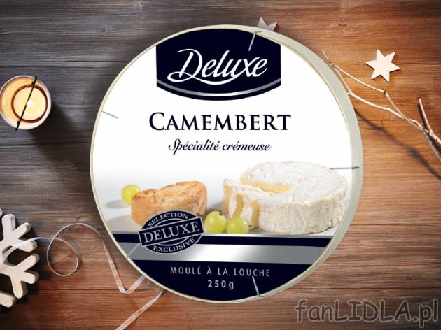 Camembert , cena 7,00 PLN za 250 g/1 opak., 100 g=3,20 PLN. 
- zachwyca wyrazistym ...