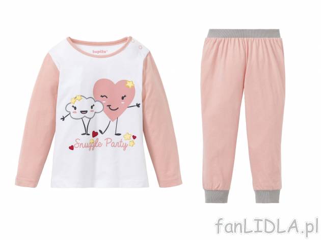 Piżama bawełniana Lupilu, cena 15,99 PLN 
- 100% bawełny
- modne dziecięce ...