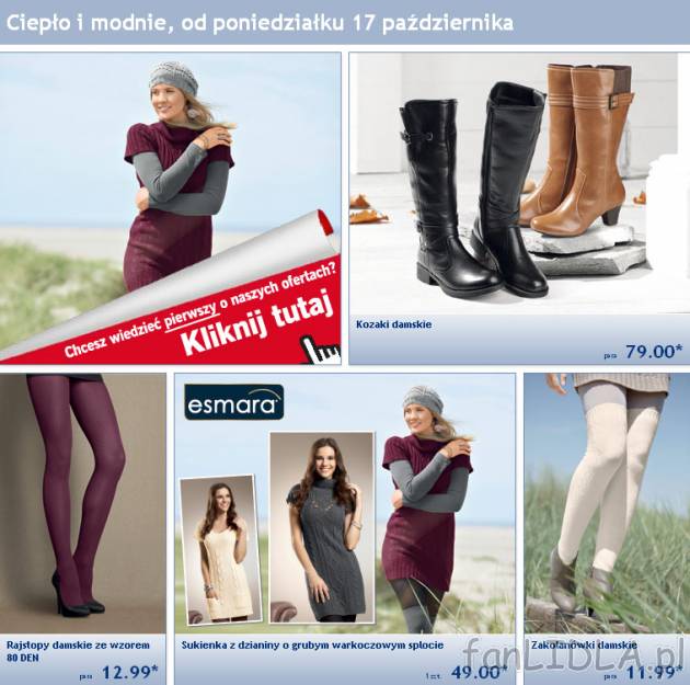 Ciepło i modnie gazetka Lidl od 17 października 2011