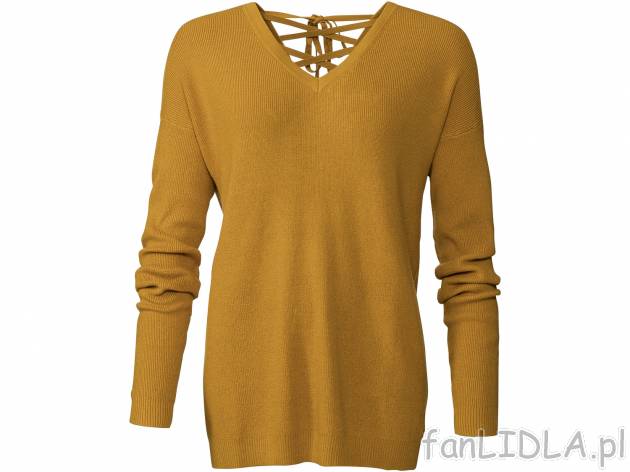 Sweter Esmara, cena 34,99 PLN 
- rękawy wykończone ściągaczem
- przytulny i ...