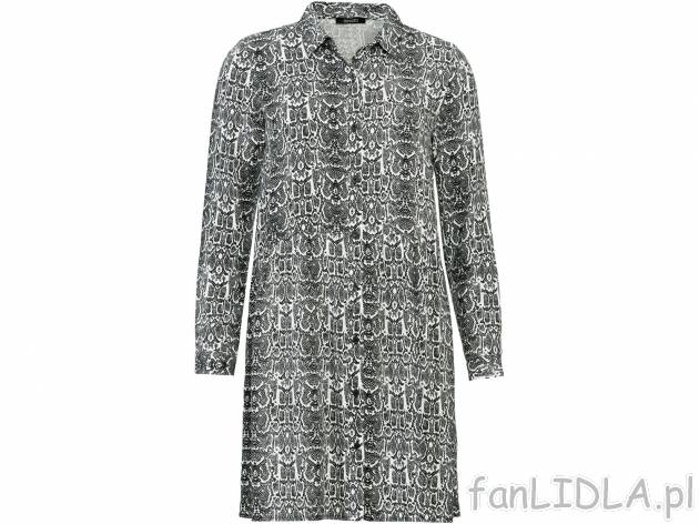Sukienka z wiskozy z długim rękawem Esmara, cena 39,99 PLN 
- 100% wiskozy
- ...