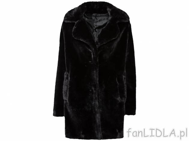 Płaszcz ze sztucznego futra Esmara, cena 99,00 PLN 
- wzór na czasie
- efektowny, ...
