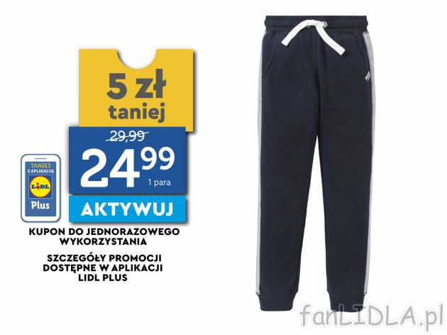 Spodnie dresowe Pepperts, cena 29,99 PLN 
- wysoka zawartość bawełny 
- miękka, ...