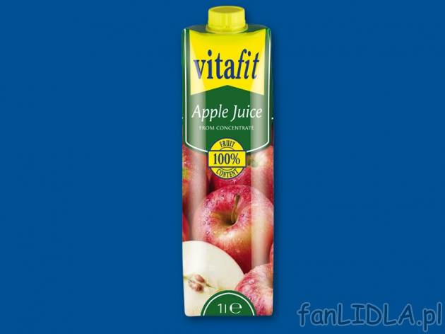 Vitafit Sok jabłkowy 100% , cena 1,00 PLN za 1 l/1 opak.
