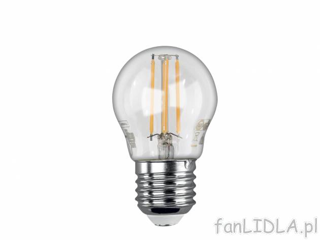 Żarówka filamentowa LED Livarno, cena 9,99 PLN 
- 37 W
- klasa A+
- E 27
- ...