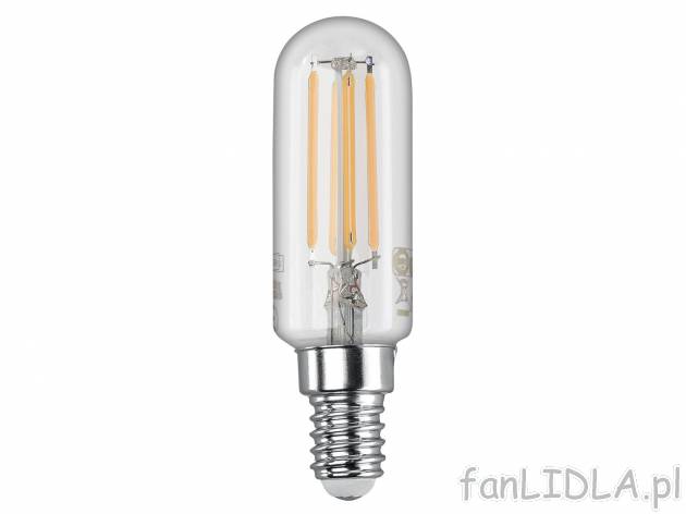 Żarówka filamentowa LED Livarno, cena 9,99 PLN 
- 37 W
- klasa A+
- E 14
- 430 ...