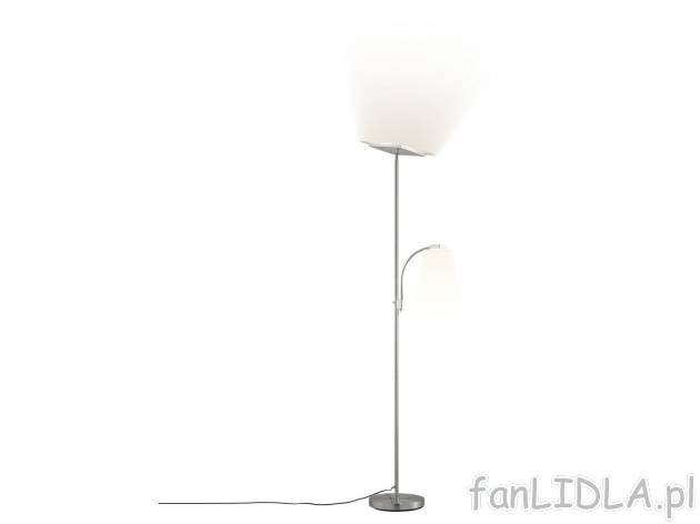 Lampa LED Livarno, cena 179,00 PLN 
- 2 moduły: lampa stojąca (moc 17 W) i lampka ...